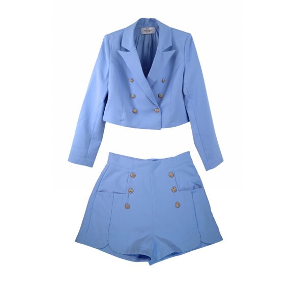 🎀 Sky Daydream Crop Suit Jacket - Picture 4 of 5